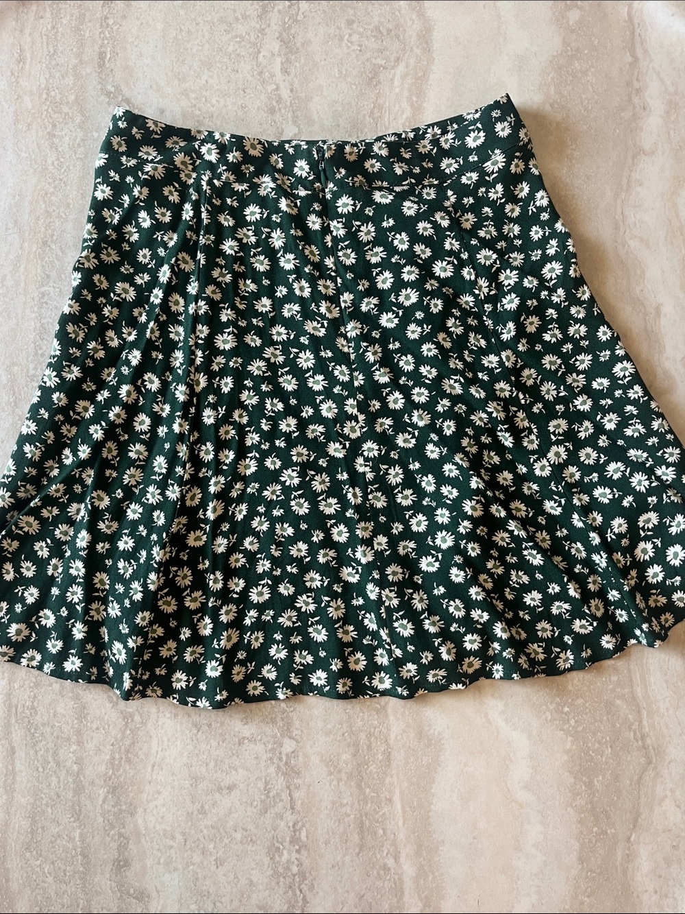 Reformation Dark Green Daisy Circle Skirt - Picture 4 of 6